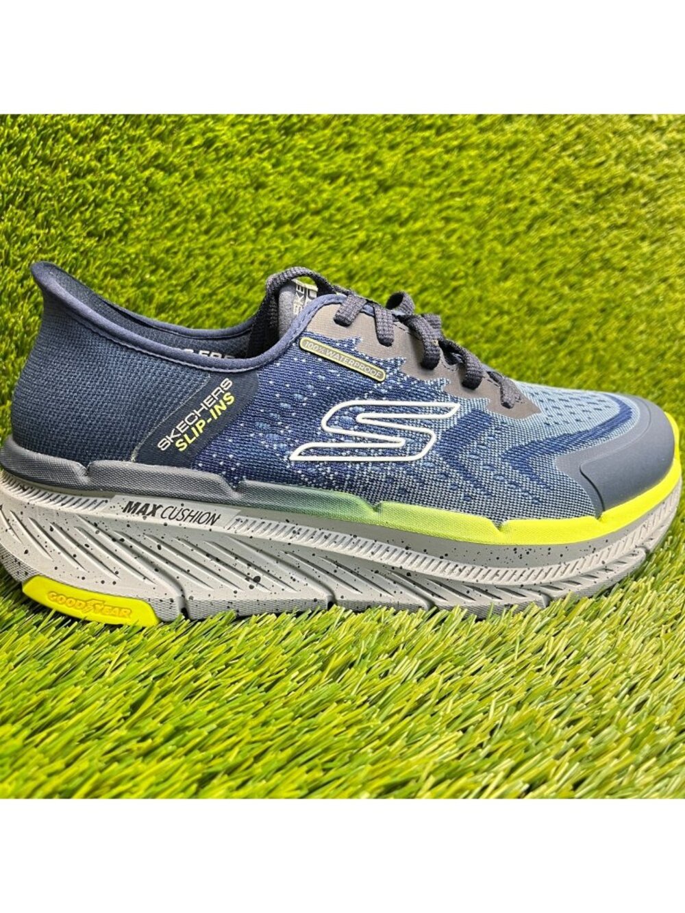 Skechers Max Cushioning Premier 2.0 Mens Size 7.5 Navy Running Shoes Sneakers